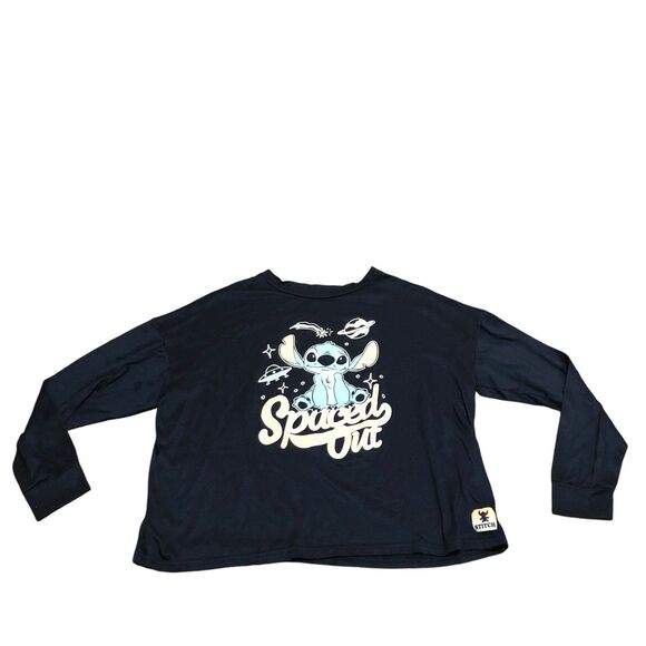 Stitch is all “Spaced Out” Cropped, Boxy, Slub Top, Loungewear, cozycore XL - Picture 1 of 10